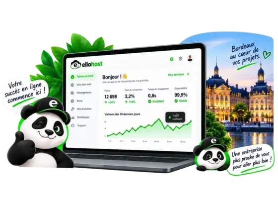 Création de site web, hébergement, SEO et solutions IA par Ellohost