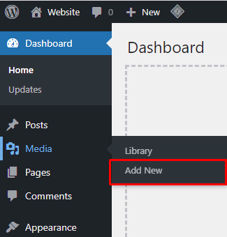 WordPress Dashboard