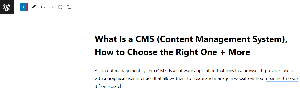 Block Inserter + icon