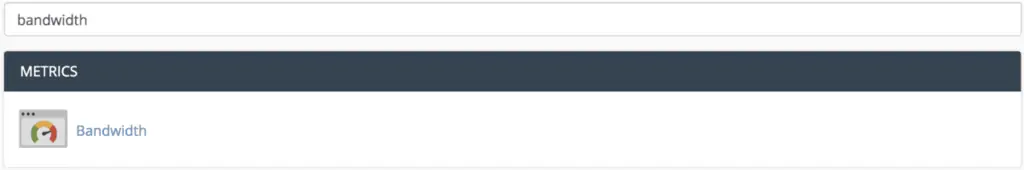 Access Bandwidth Statistics