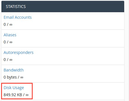 Disk Space Usage Summary