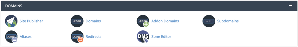 Domains in cPanel