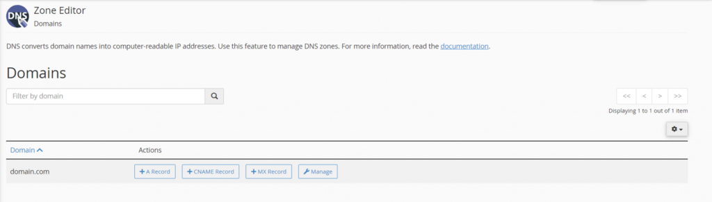DNS Zone Editor