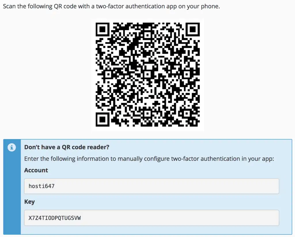 Authy App QR Code