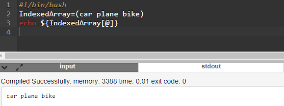 Exemple de Tableau Indexé