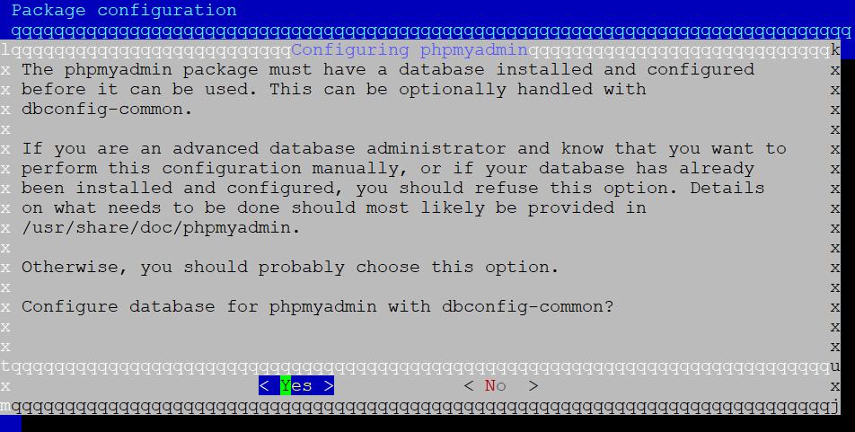 Configurer la base de données