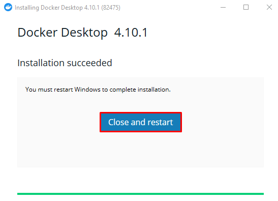 Installation Docker Windows