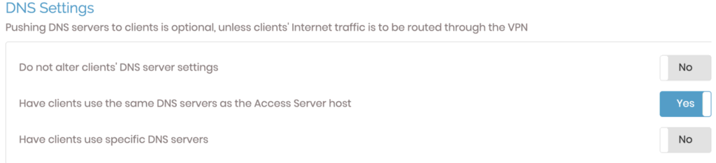 Image des paramètres de résolution DNS